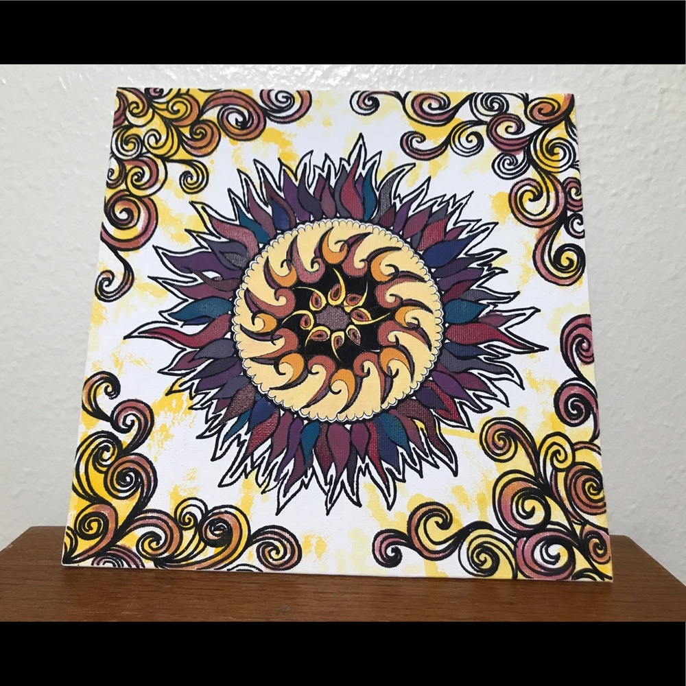 10"x10" Painted Canvas